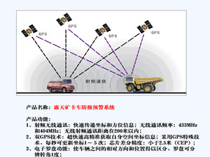 露天矿重型卡车防撞预警系统
